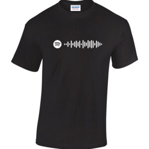 Spotify playlist scan shirt. Laat de werled weten waar je naar luistert. Dit shirt wordt voorzien van een unieke scancode. HB-Webshop onderdeel van HB-Creations Tilburg Reeshof.